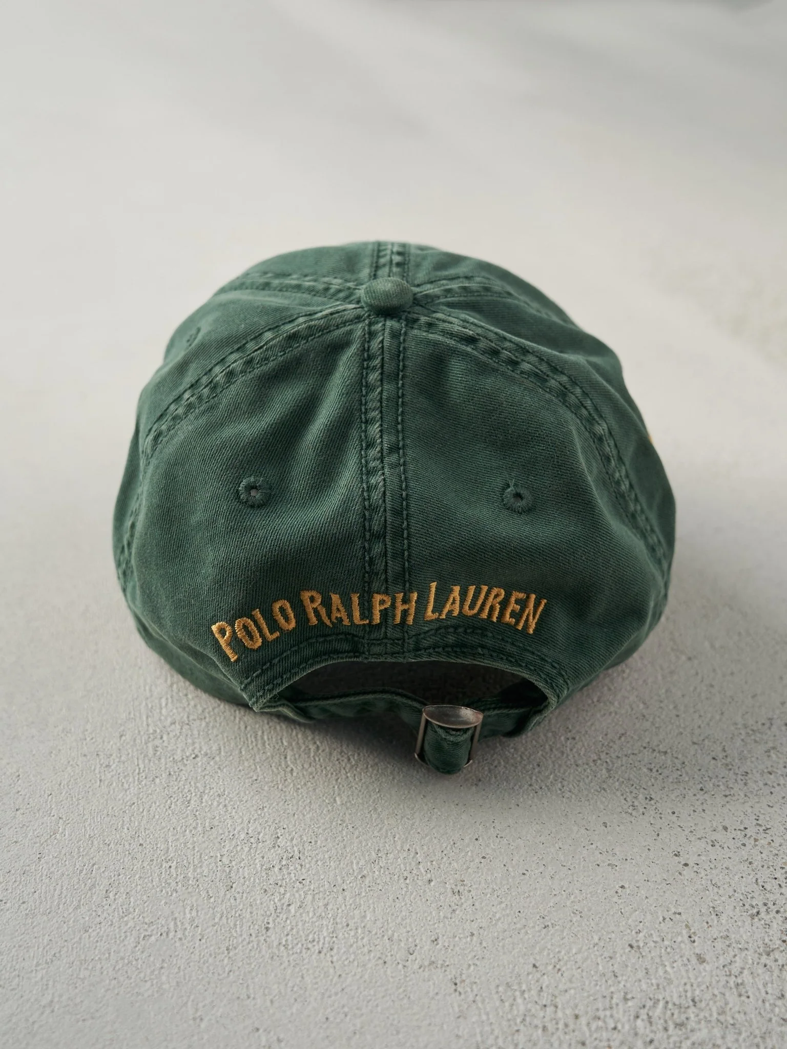 Vintage 90s Green Polo Ralph Lauren Embroidered Strapback Hat - Image 4