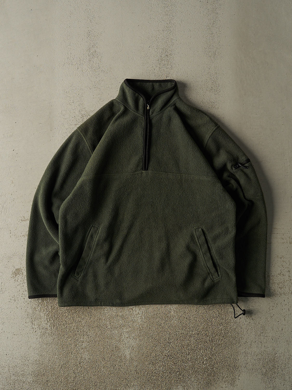 Vintage Y2K Green Quarter Zip Fleece (XL/XXL)