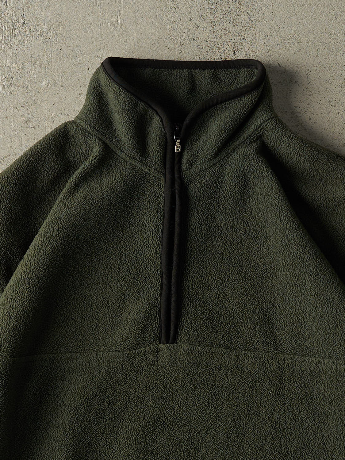 Vintage Y2K Green Quarter Zip Fleece (XL/XXL) - Image 2