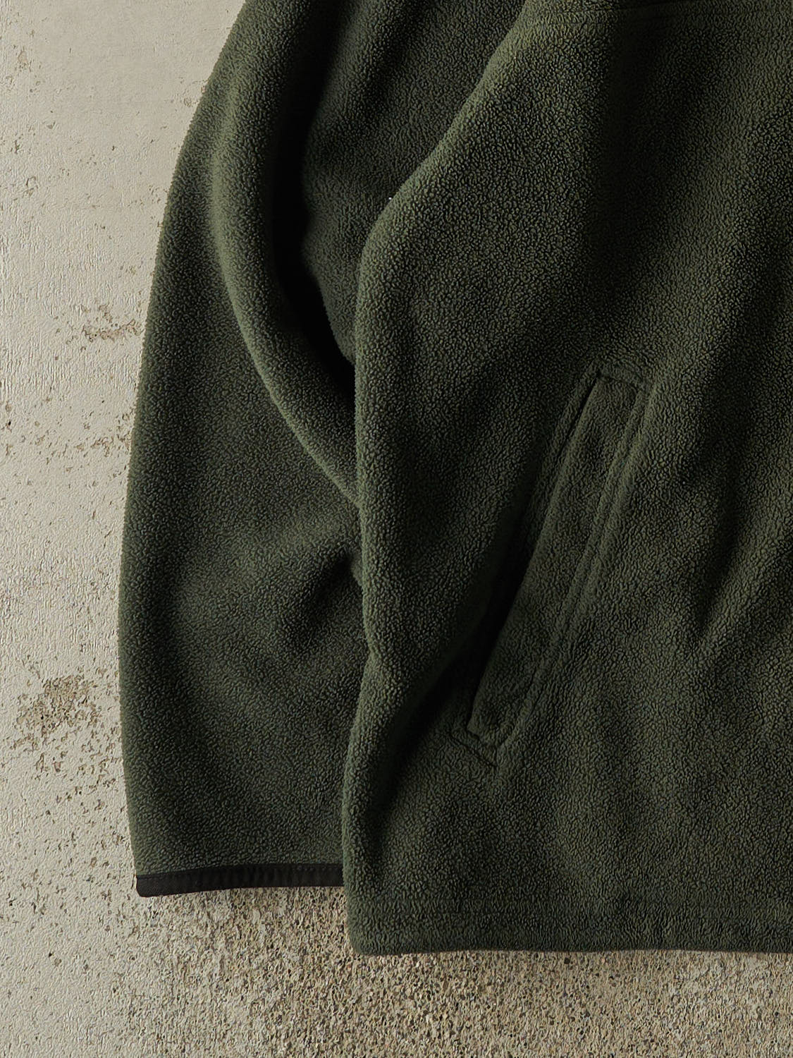 Vintage Y2K Green Quarter Zip Fleece (XL/XXL) - Image 3