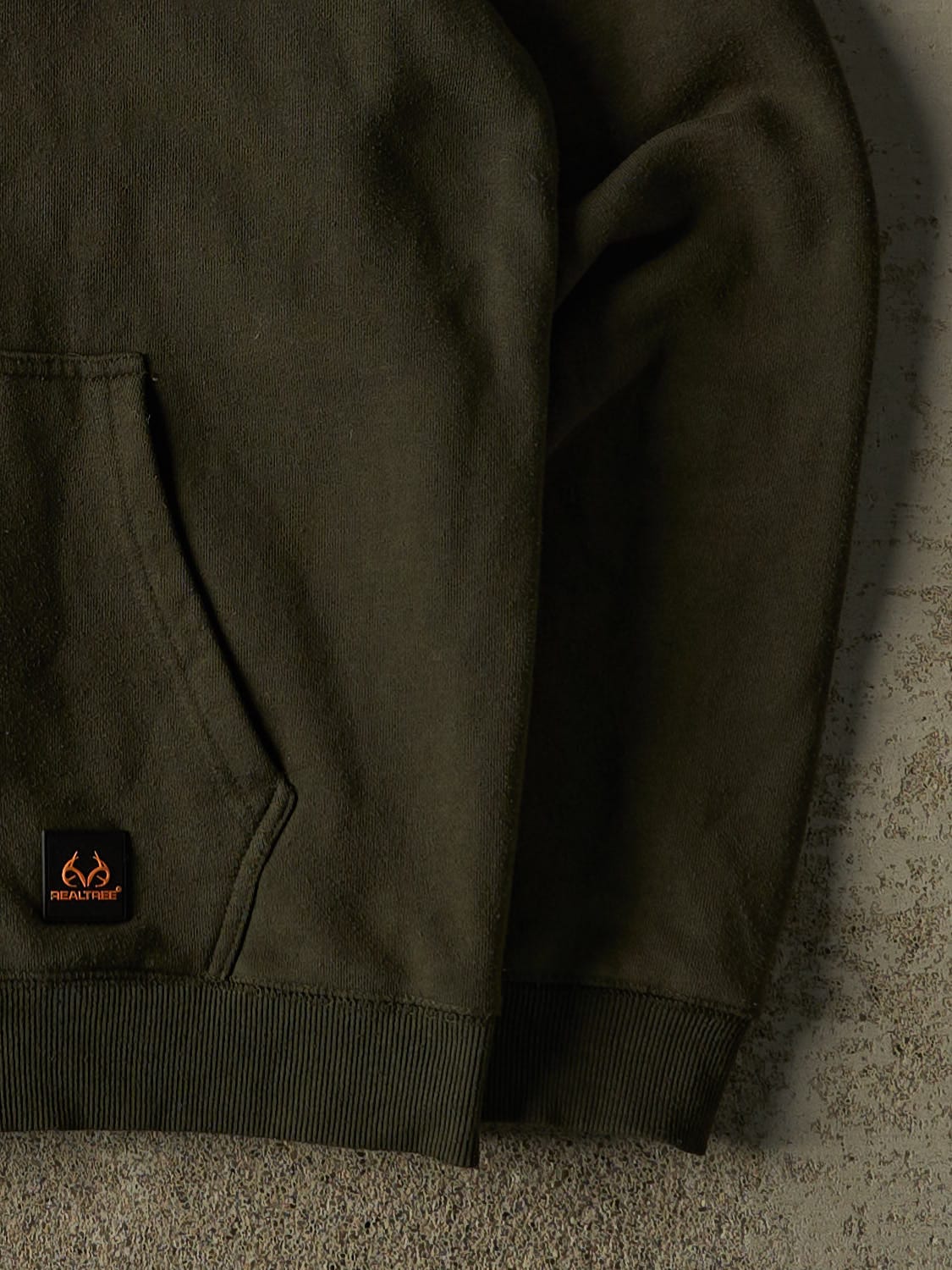 Vintage Y2K Green Realtree Embroidered Zip Up Hoodie (L/XL) - Image 4