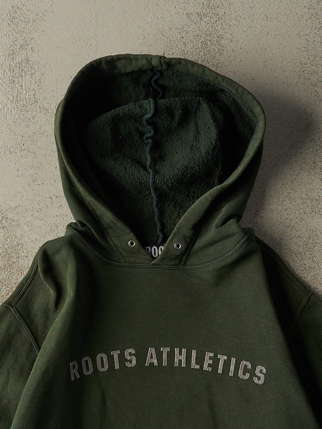 Vintage 90s Green Roots Athletics Hoodie (M/L) - Image 2