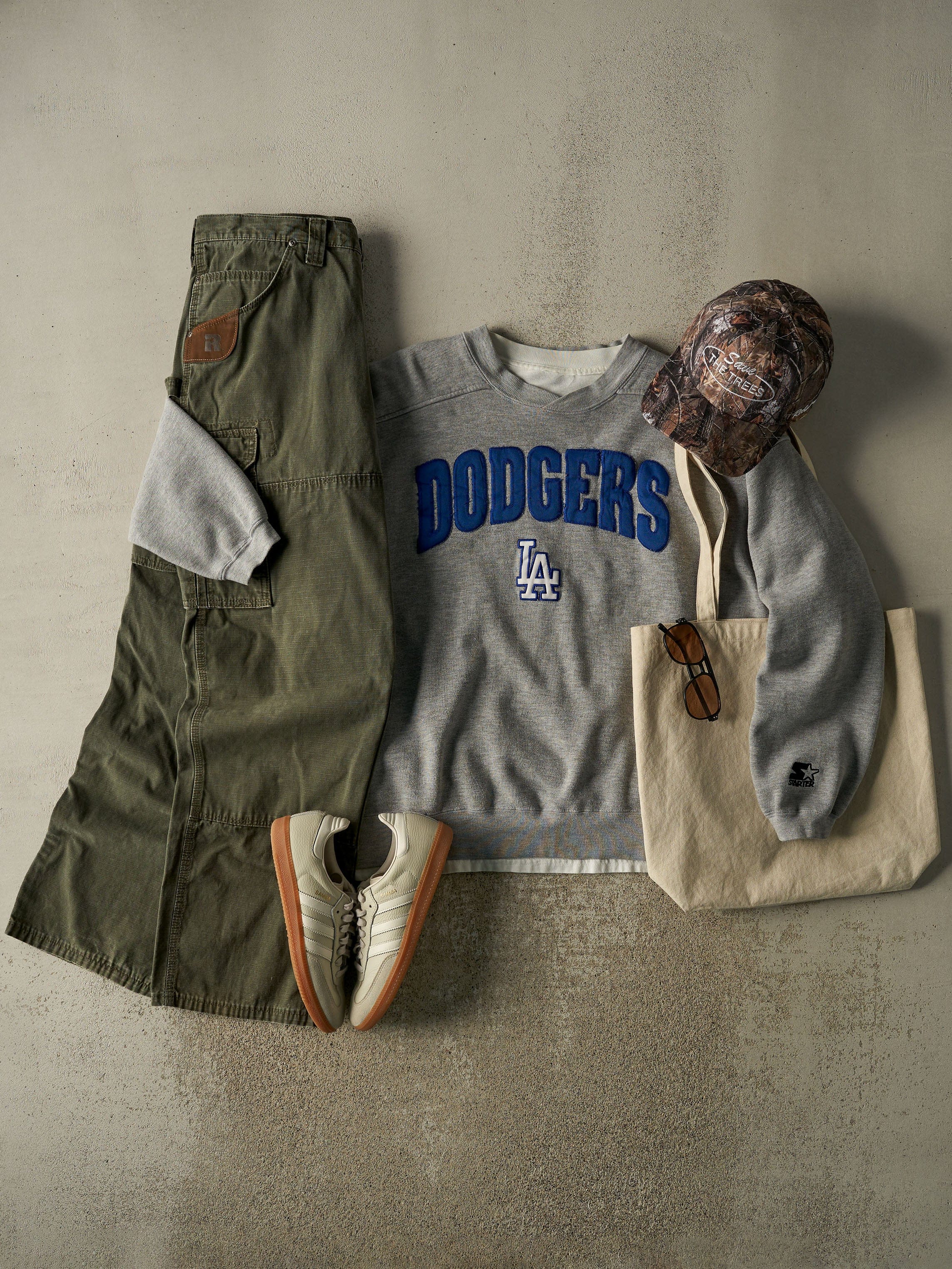 Vintage 90s Green Wrangler Riggs Utility Work Pants (36x31) - Image 2