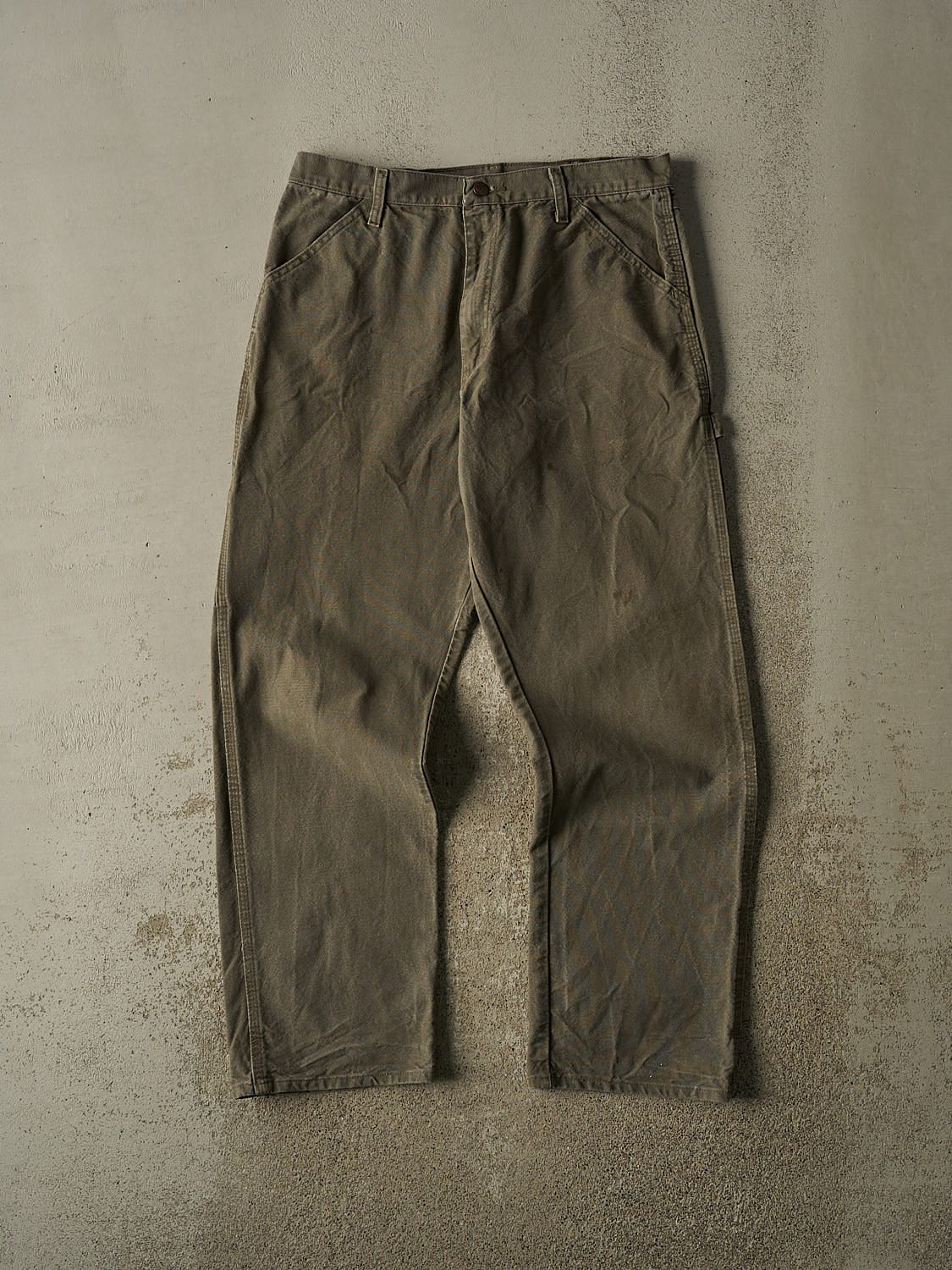 Vintage 90s Green Rustler Carpenter Pants (33x31)