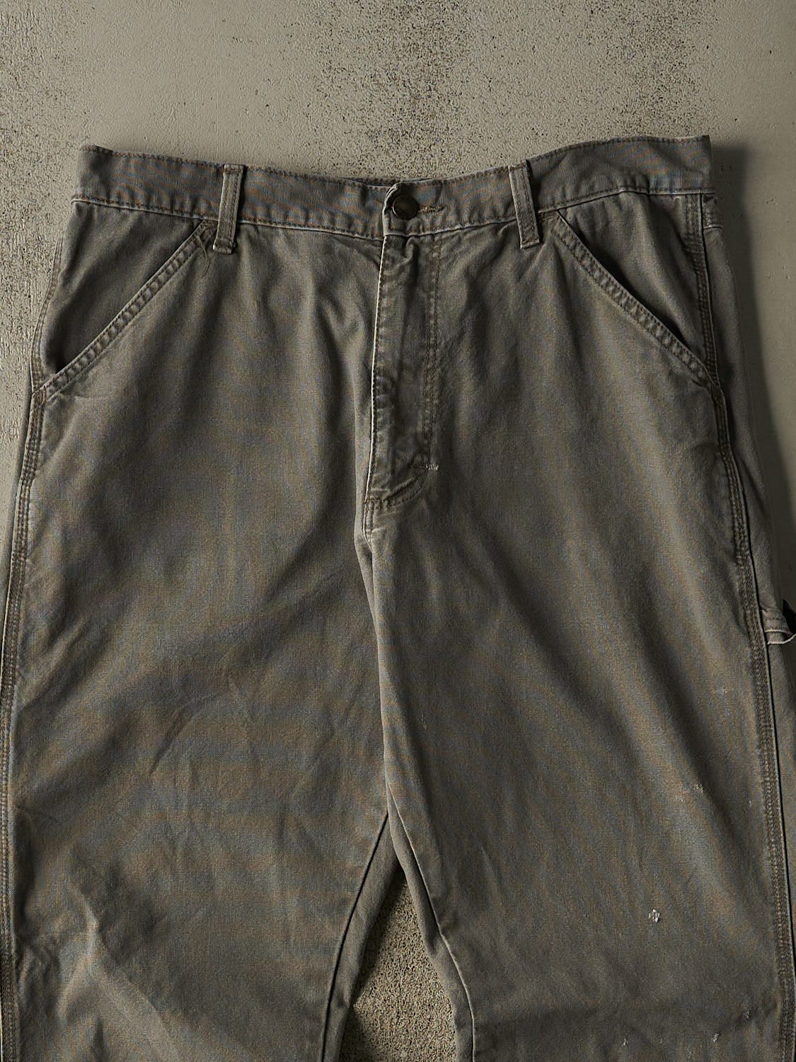Vintage 90s Green Rustler Carpenter Pants (34x30) - Image 4
