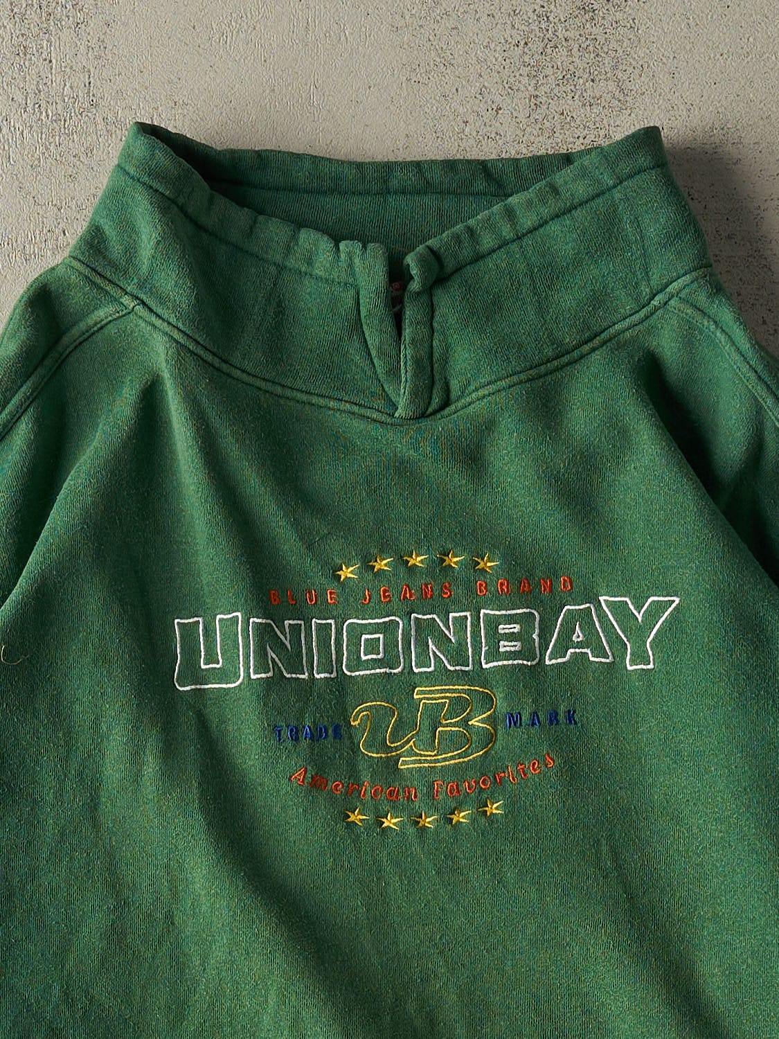 Vintage 90s Green Union Bay Embroidered Sweatshirt (XXL/XXXL) - Image 2