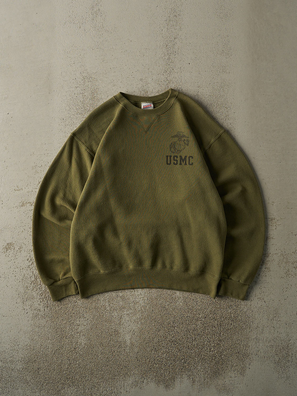 Vintage 90s Green USMC Crewneck (M/L)