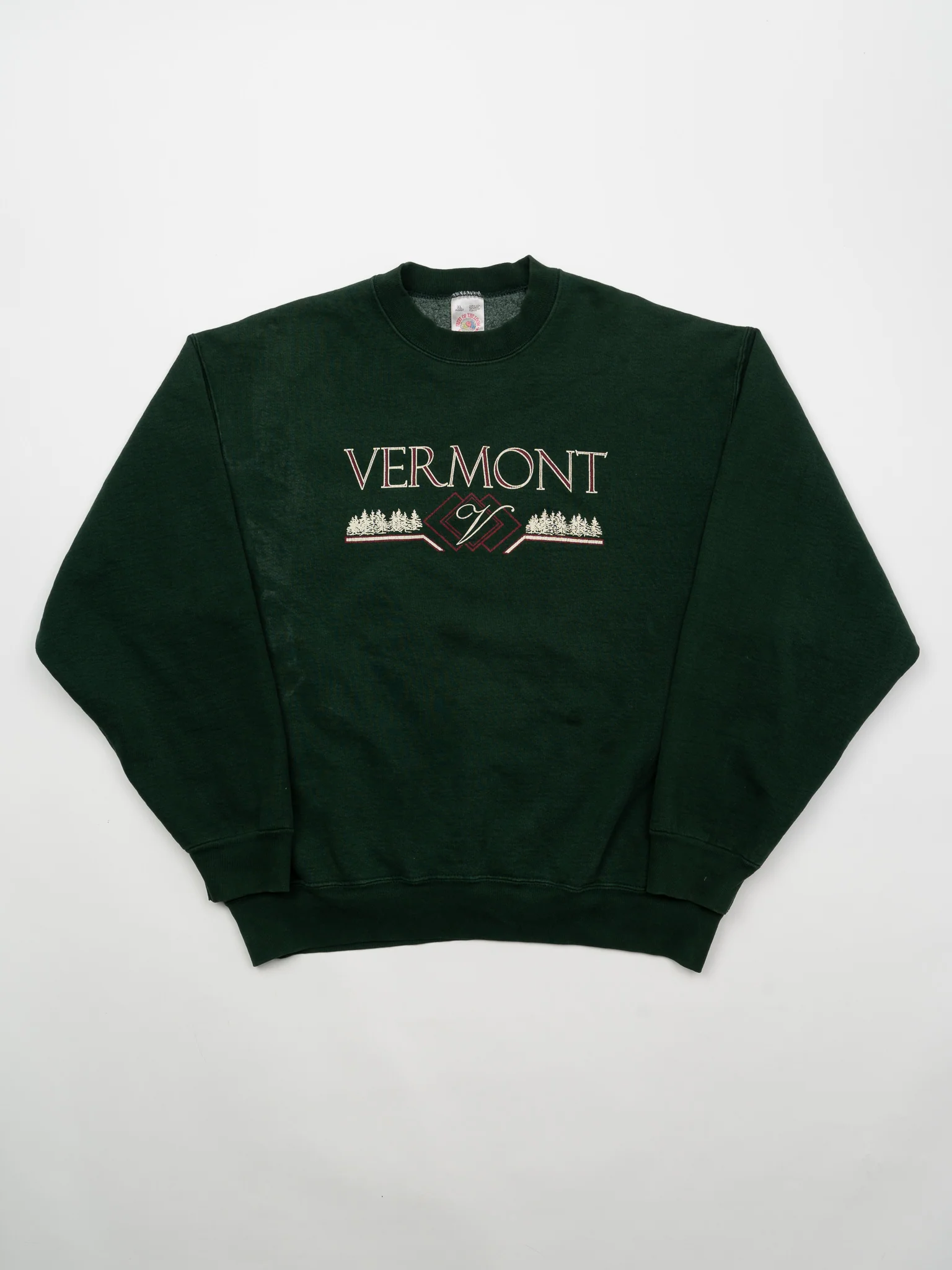 Vintage 90s Green Vermont 'V' Crewneck (L)