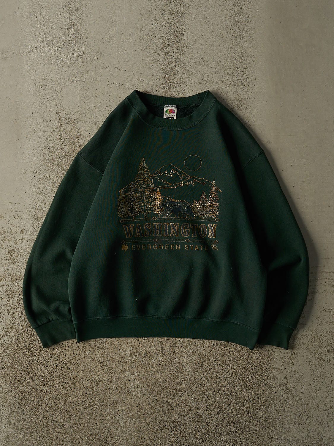 Vintage 90s Green Washington Crewneck (M)