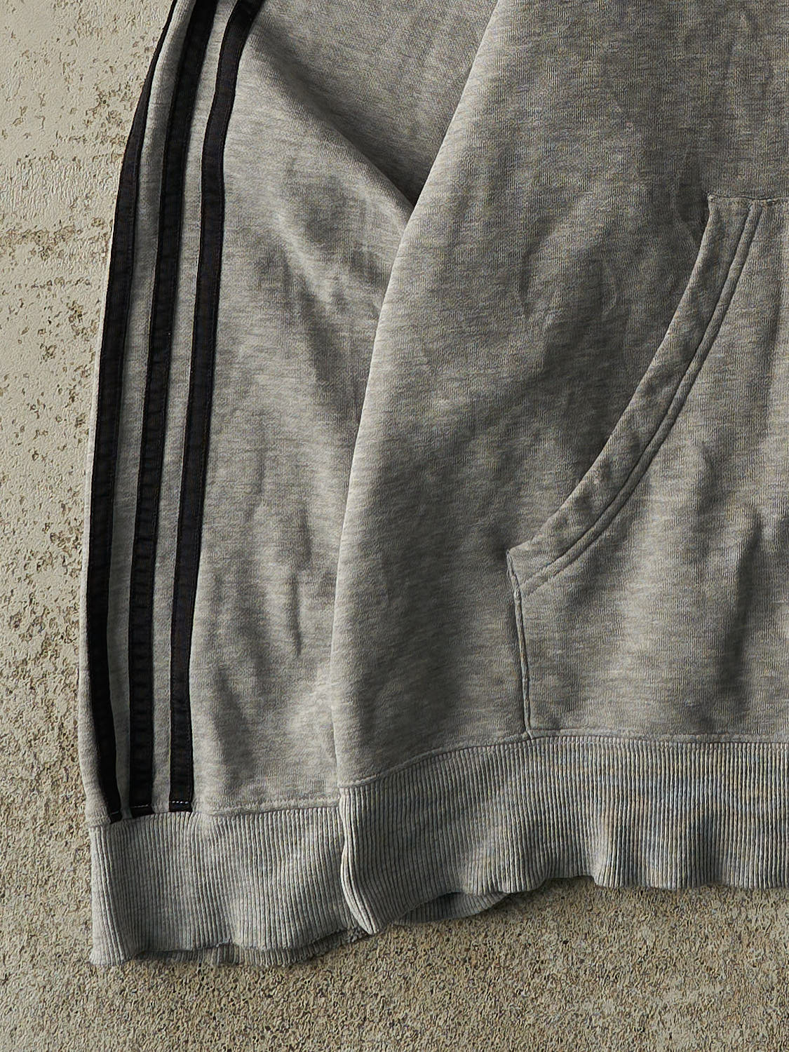 Vintage 90s Grey Adidas Embroidered Hoodie (XL/XXL) - Image 3