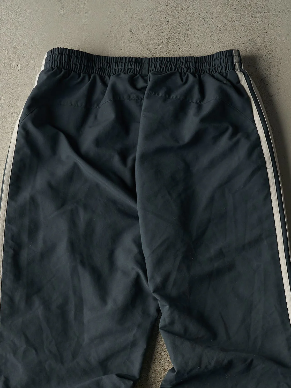 Vintage Y2K Grey Adidas Striped Track Pants (29x32.5) - Image 4
