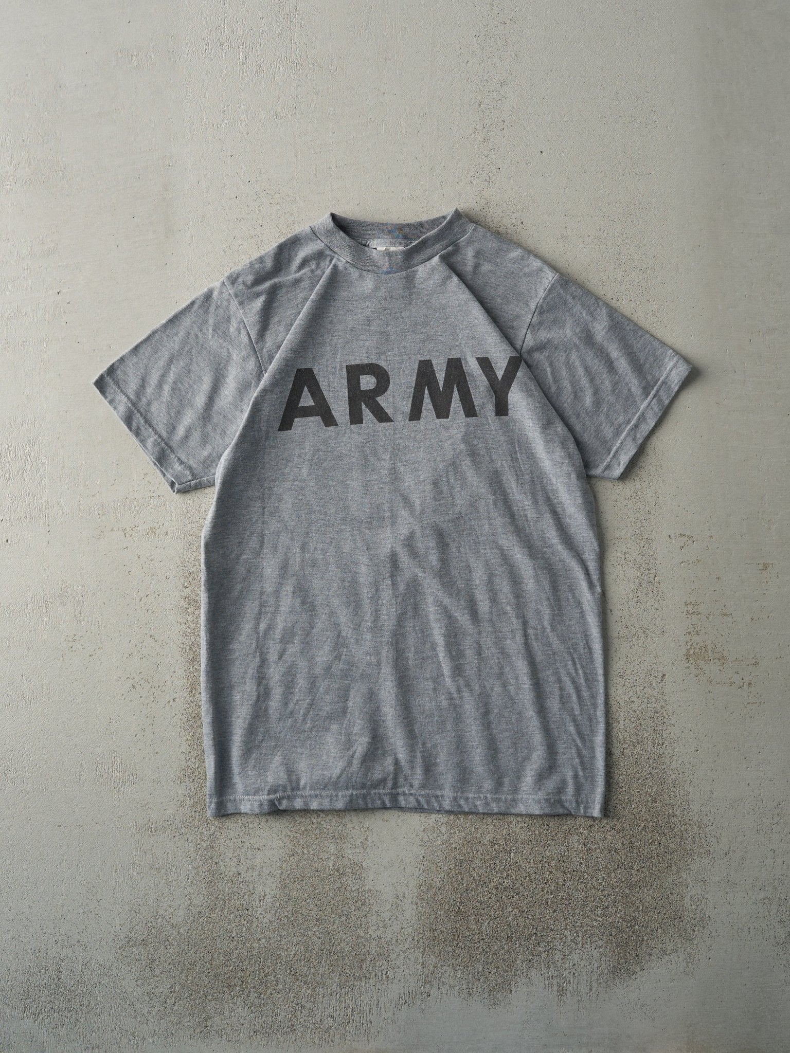 Vintage 90s Grey Army Tee (S)