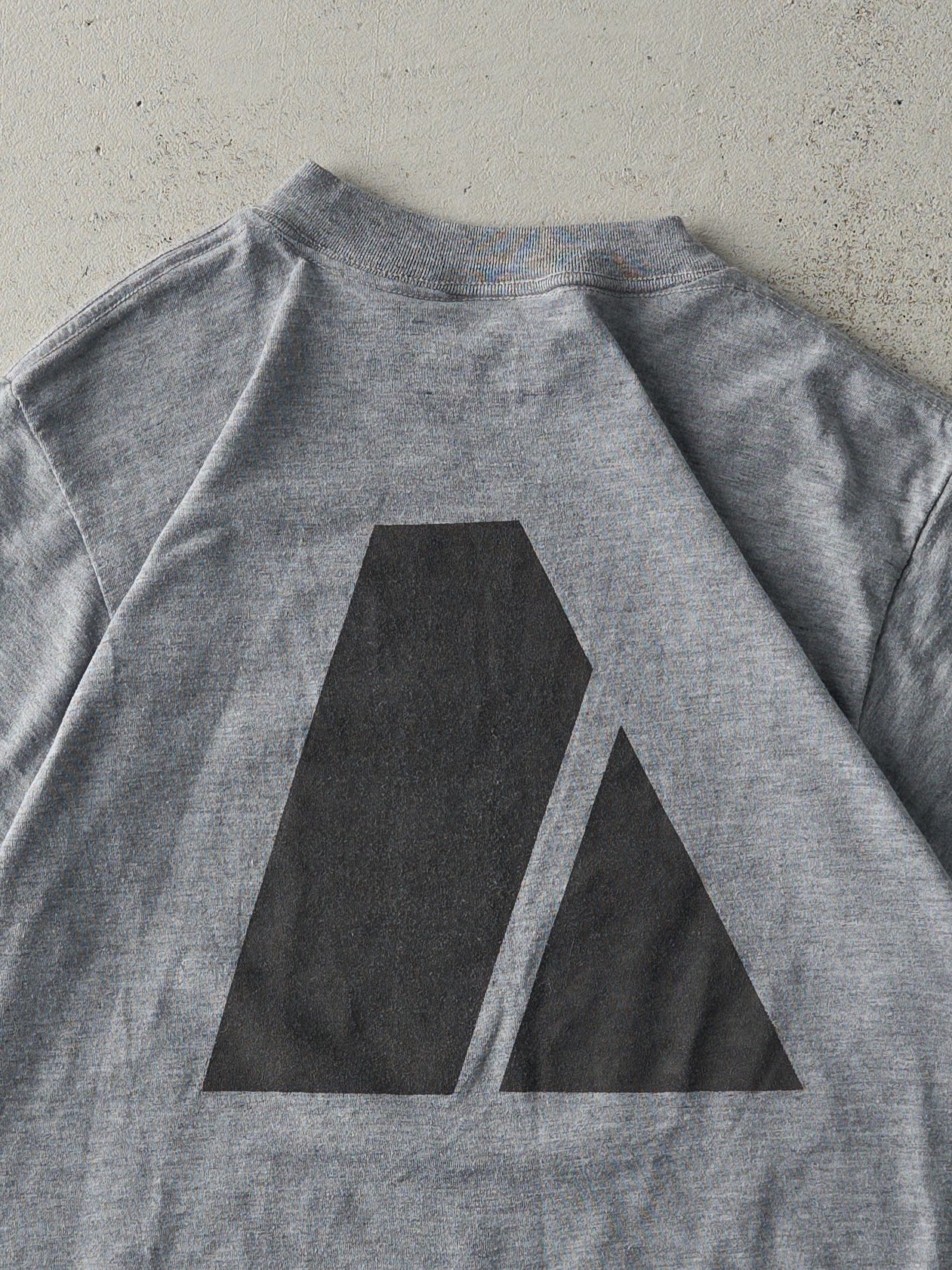 Vintage 90s Grey Army Tee (S) - Image 4