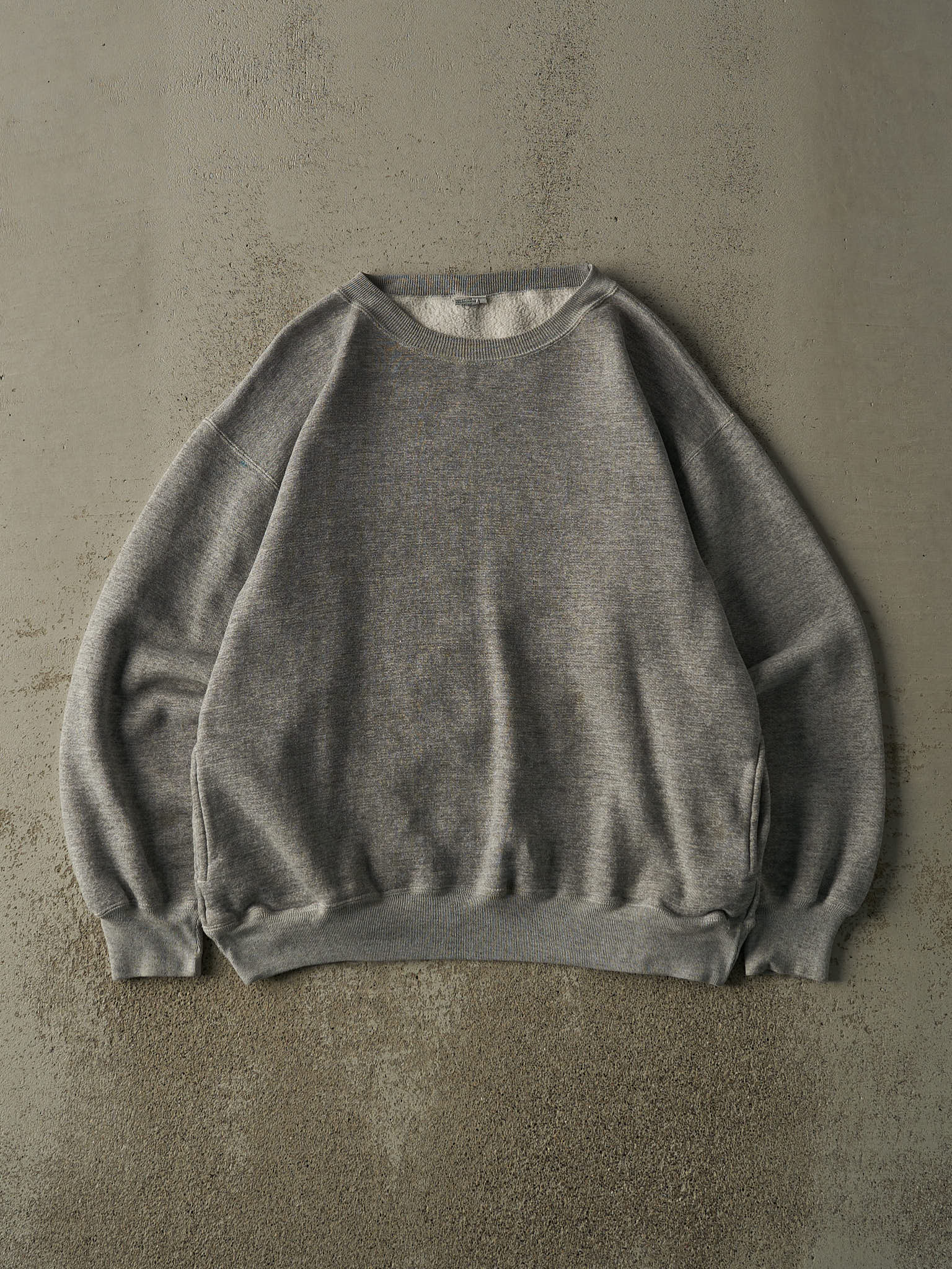 Vintage 90s Grey Blank Crewneck (L)