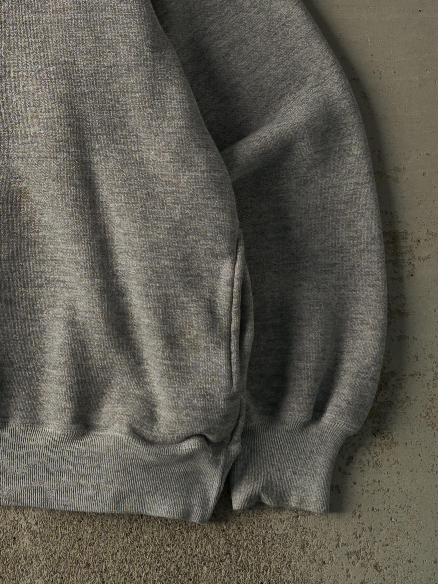 Vintage 90s Grey Blank Crewneck (L) - Image 3