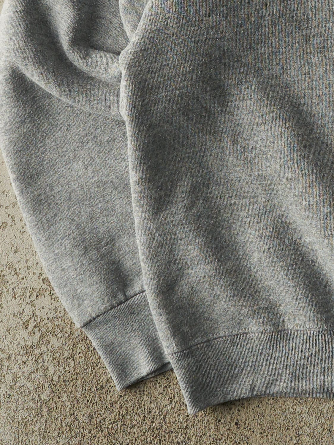 Vintage 90s Grey Blank Crewneck (L/XL) - Image 3