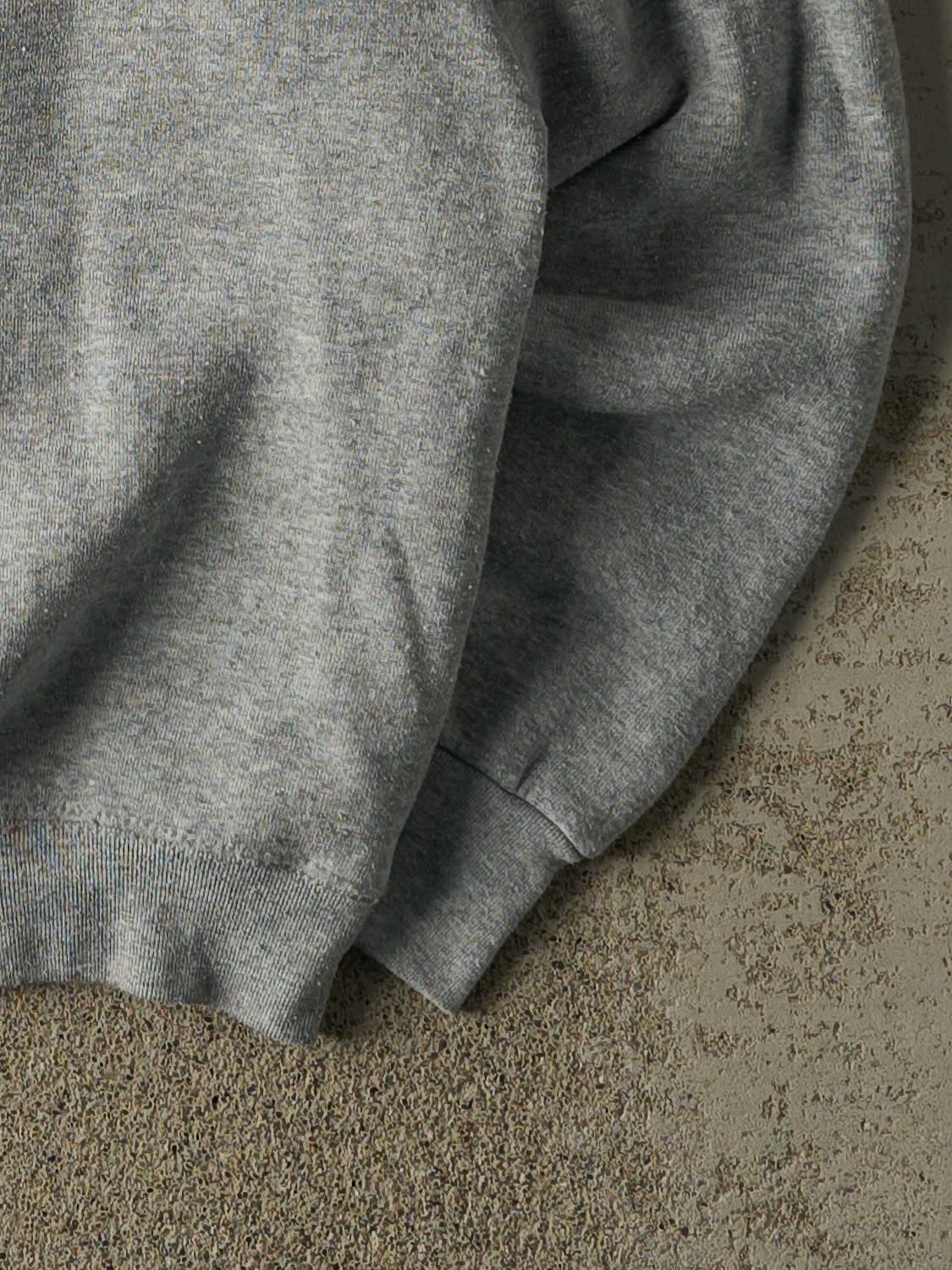 Vintage 90s Grey Blank Crewneck (L/XL) - Image 4