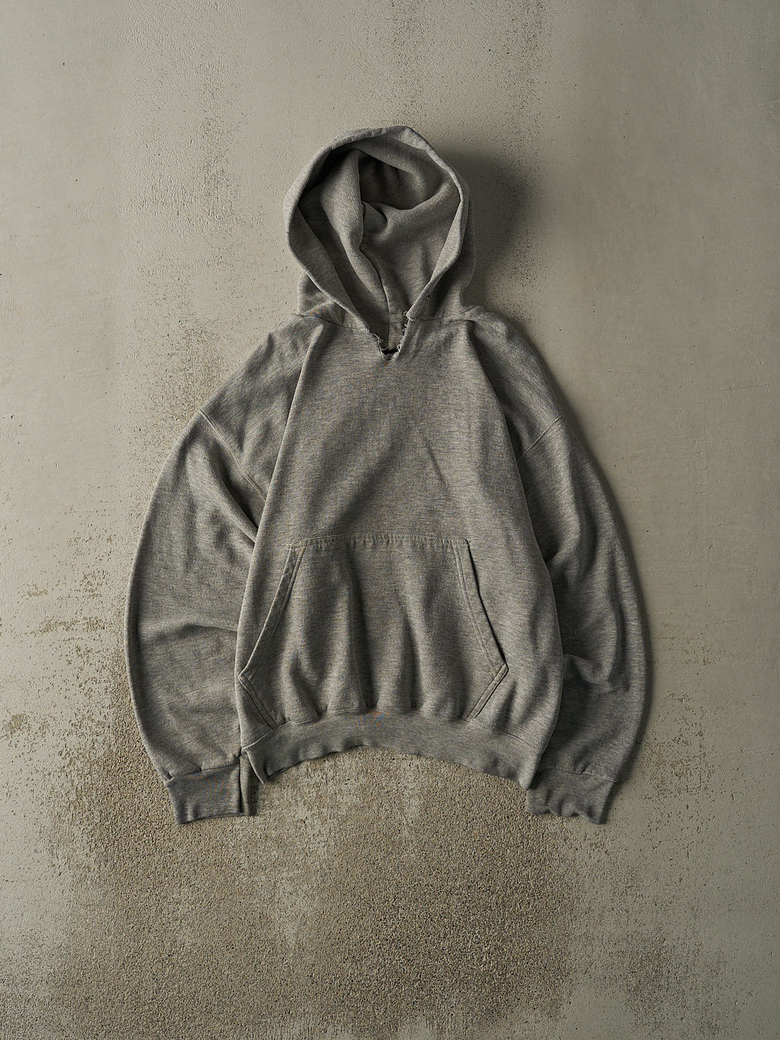 Vintage 90s Grey Blank Hoodie (M)
