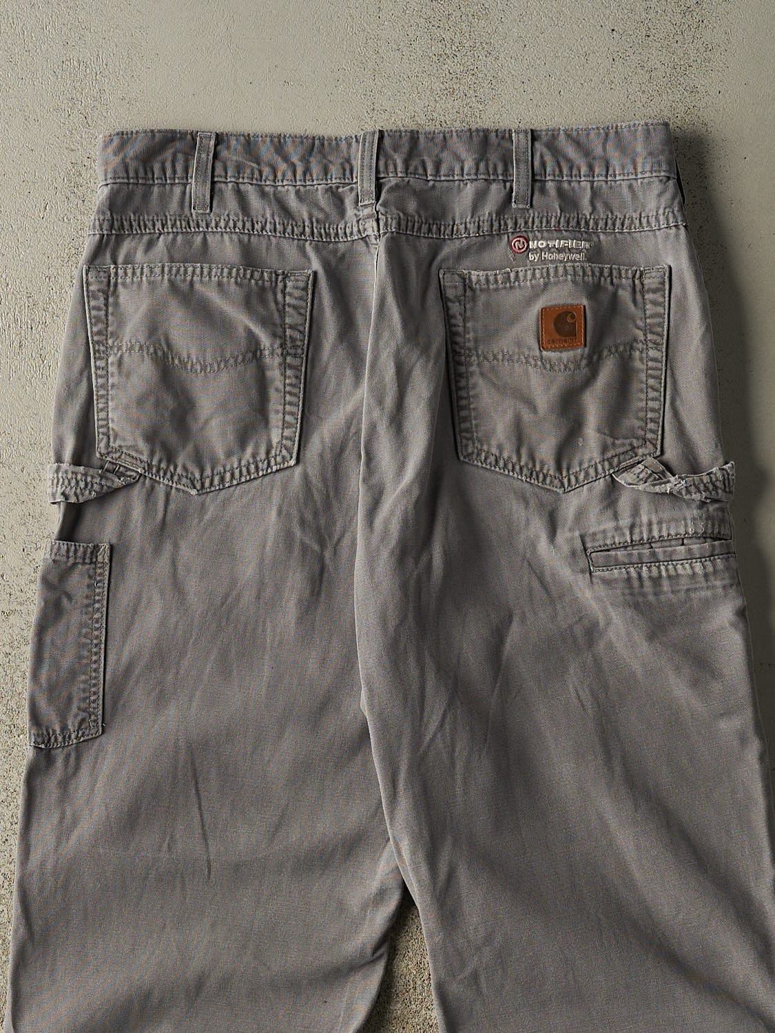 Vintage 90s Grey Carhartt Carpenter Pants (33x30) - Image 5
