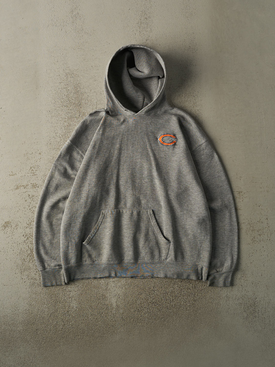 Vintage 90s Grey Chicago Bears Embroidered Hoodie (L/XL)