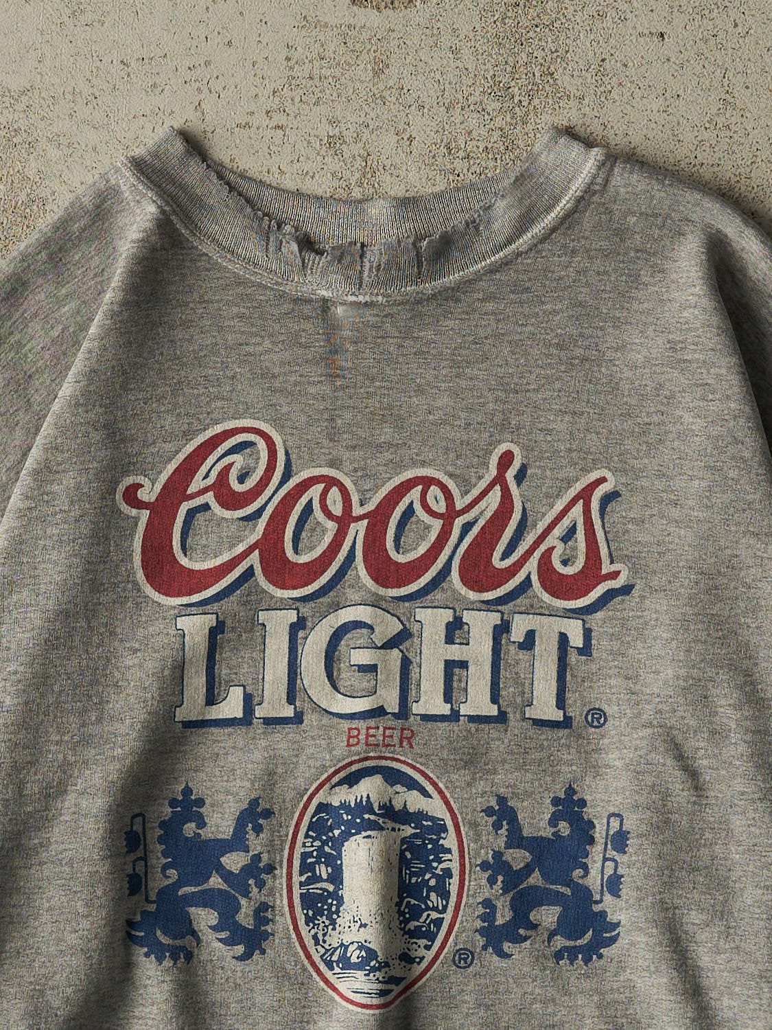 Vintage 90s Grey Coors Light Crewneck (M/L) - Image 3