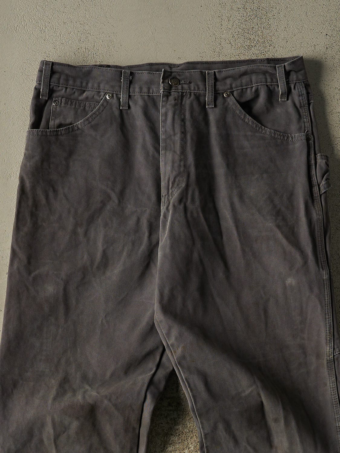 Vintage 90s Grey Dickies Carpenter Pants (34x31.5) - Image 3