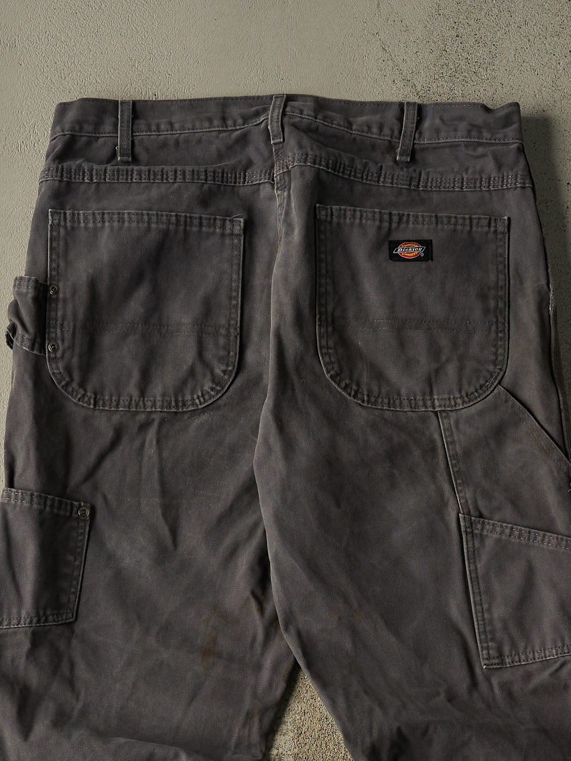 Vintage 90s Grey Dickies Carpenter Pants (34x31.5) - Image 4