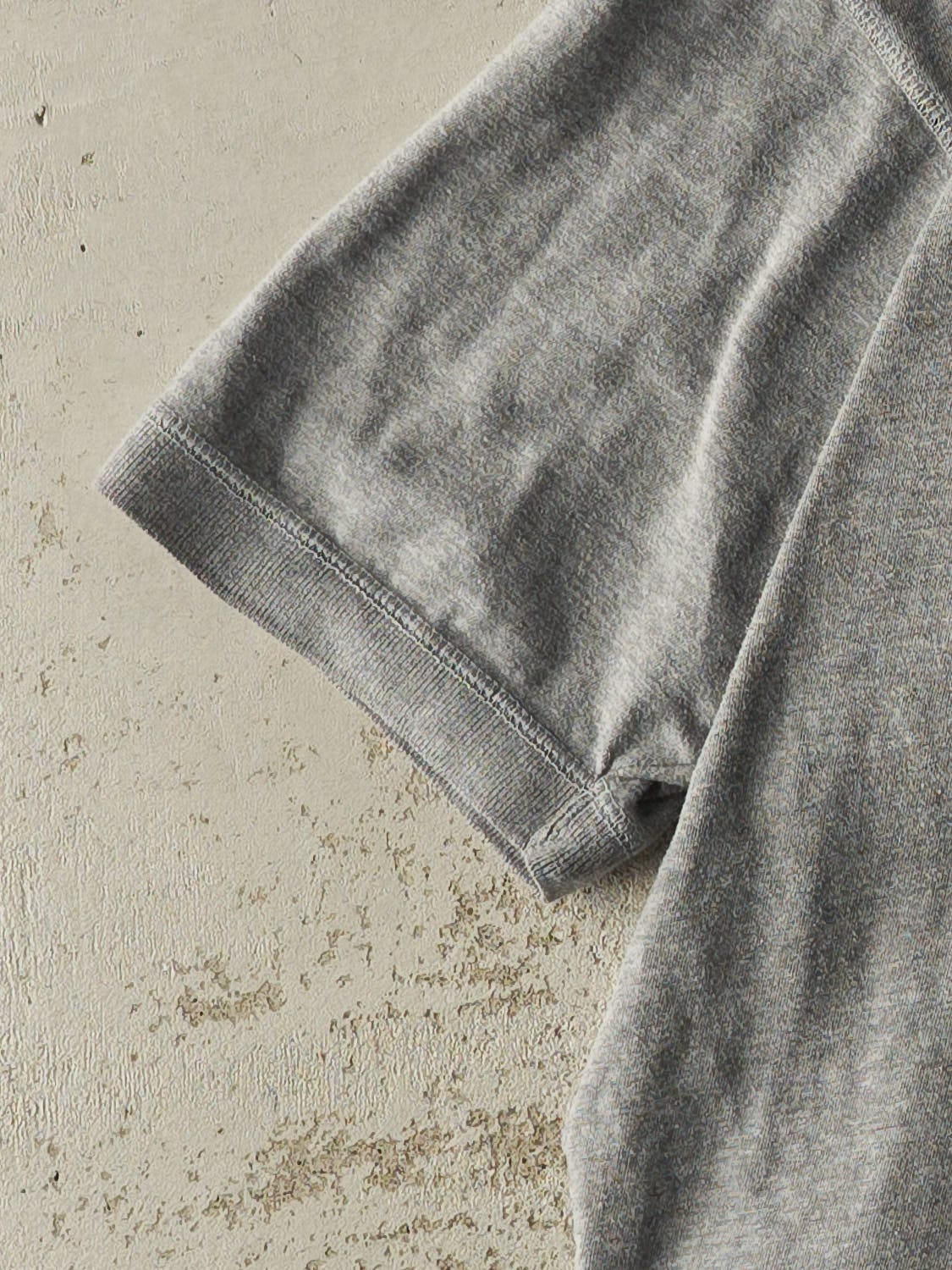 Vintage 90s Grey Dickies Quarter Button Pocket Tee (XL) - Image 3