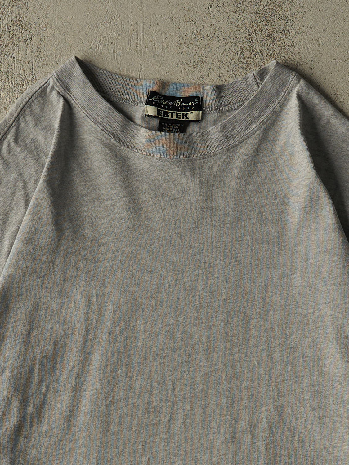 Vintage 90s Grey Eddie Bauer Blank Tee (XL) - Image 2