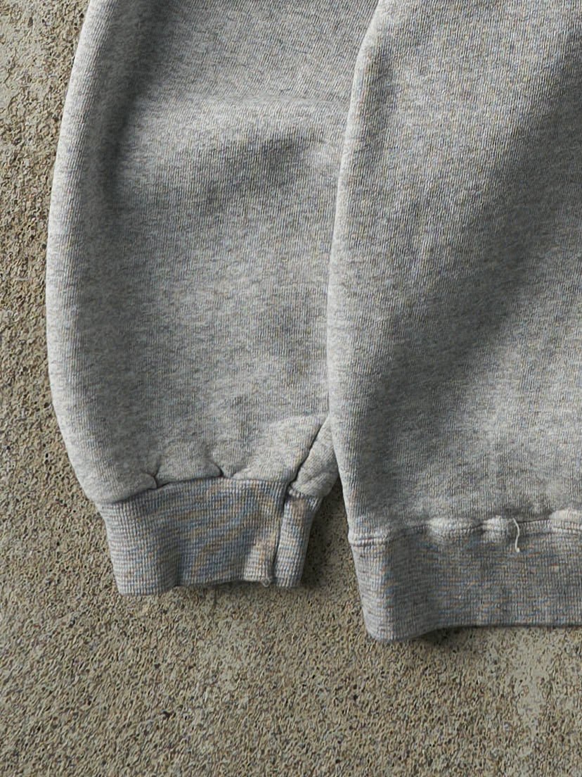 Vintage 90s Grey Embroidered Jackson Hole Quarter Zip (L) - Image 3