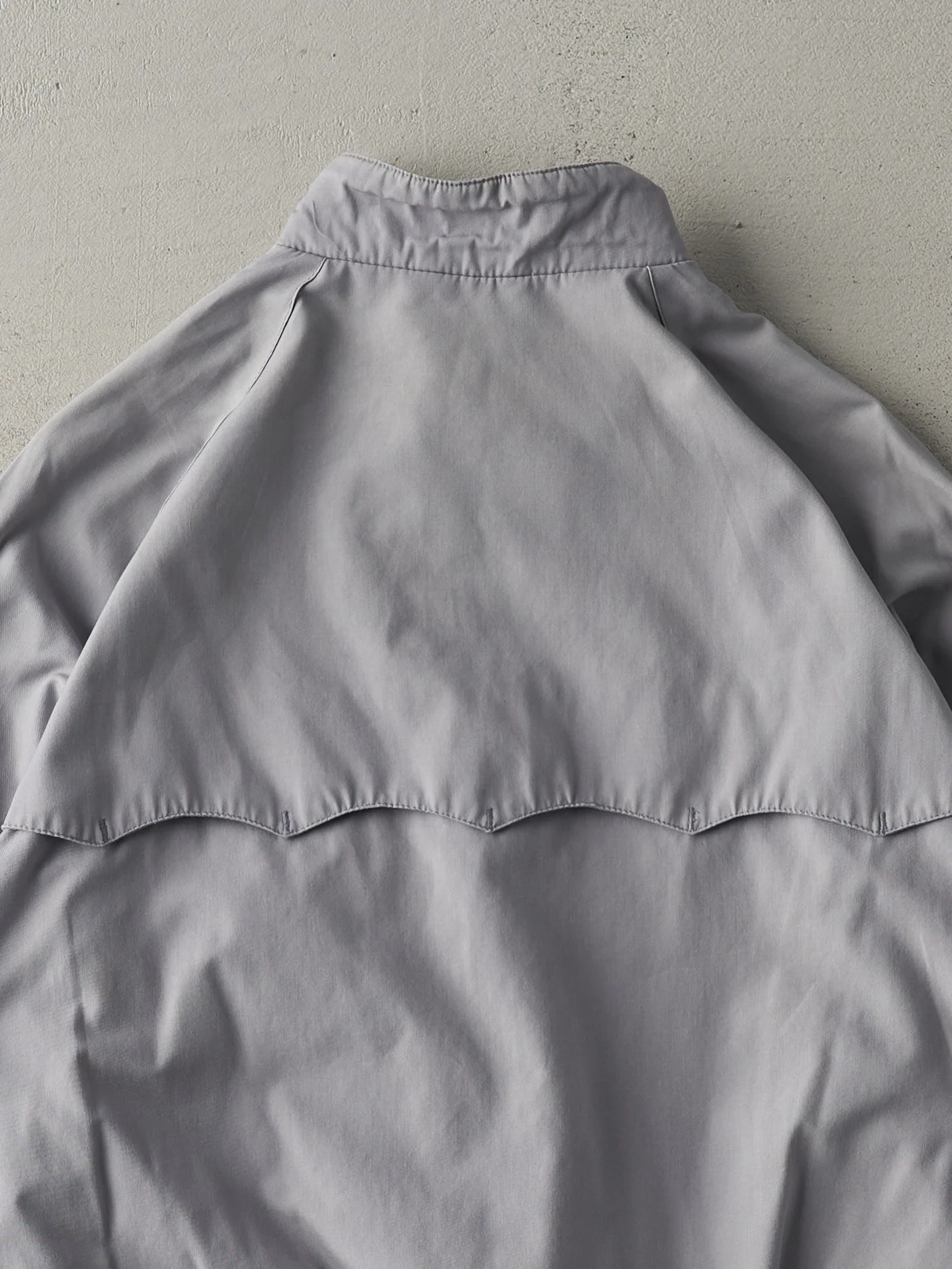 Vintage 90s Grey Flannel Lined Harrington Jacket (S/M) - Image 4