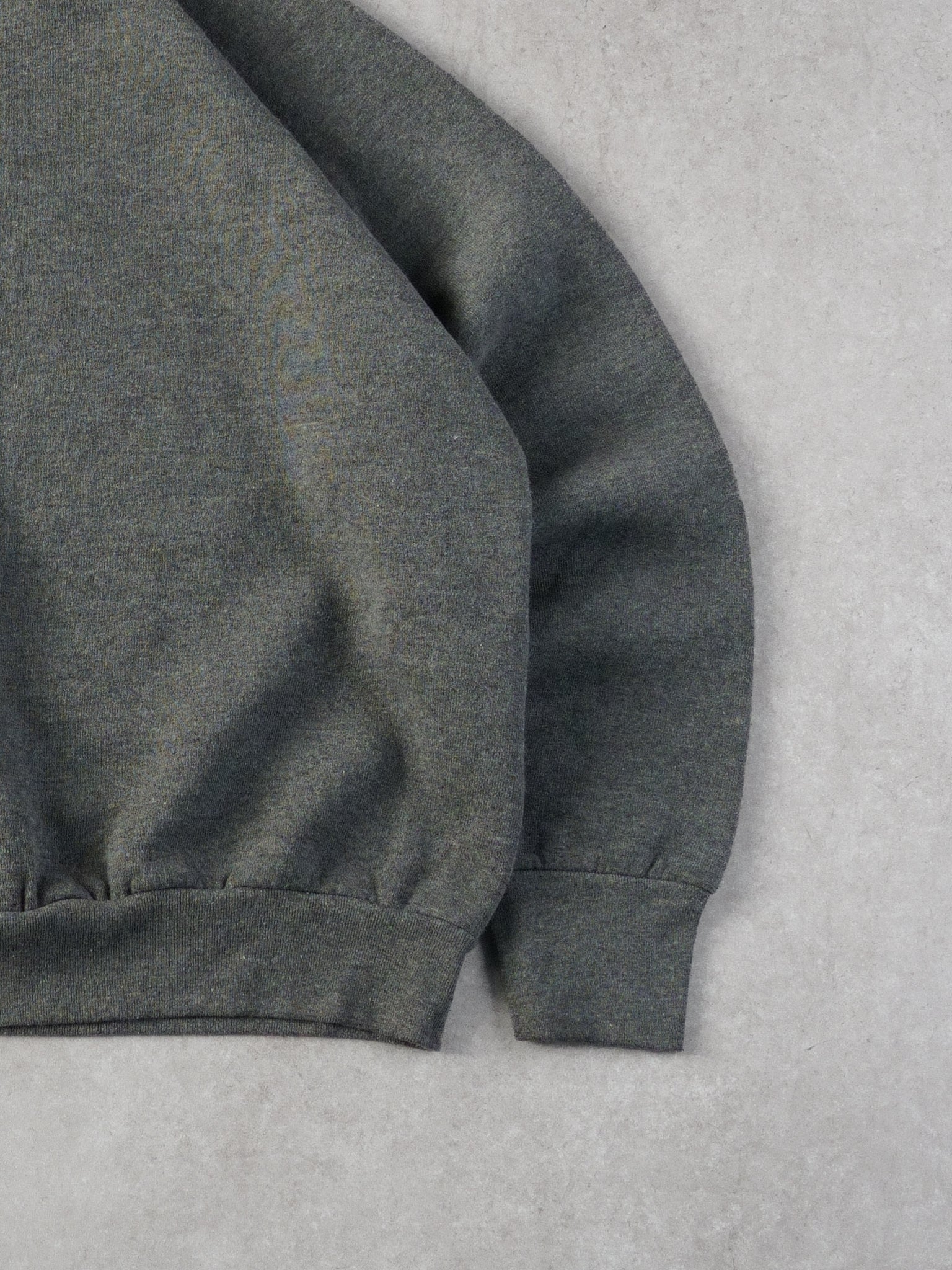 Vintage 90s Grey Fruit Of The Loom Blank Crewneck (M) - Image 3