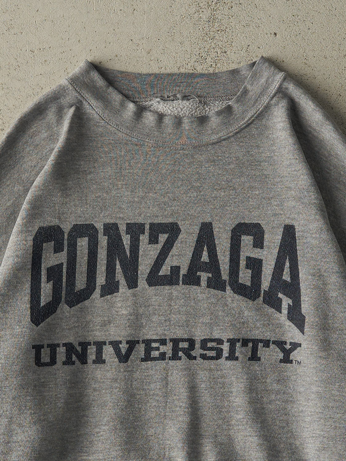 Vintage 90s Grey Gonzaga University Crewneck (L) - Image 2