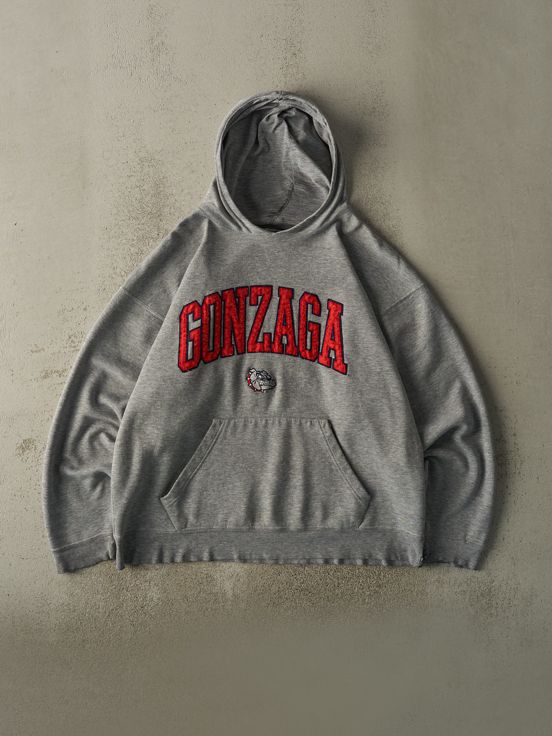 Vintage 90s Grey Gonzaga University Embroidered Hoodie (XL/XXL)