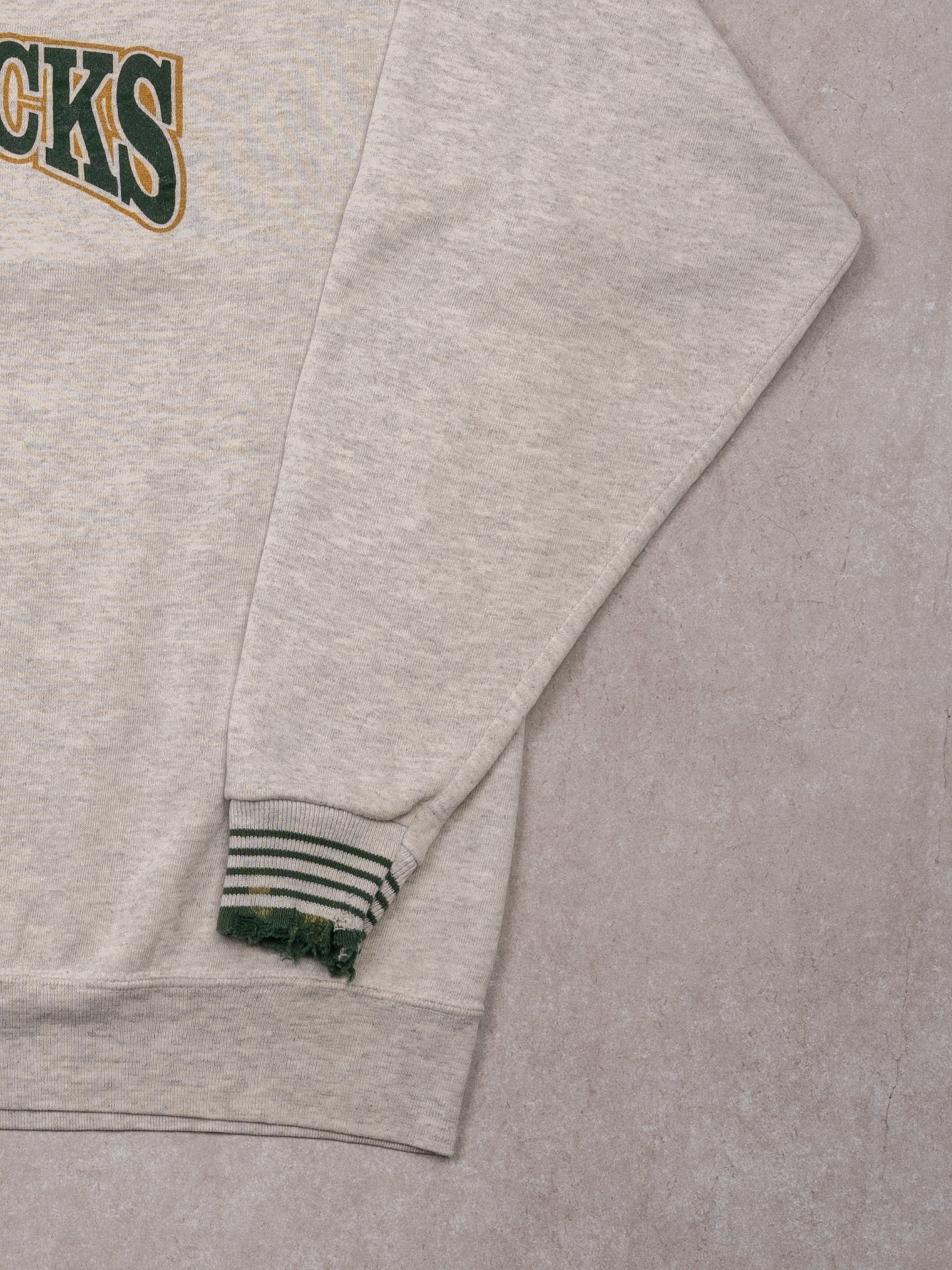 Vintage 90s Grey + Green Boondocks Crewneck (L) - Image 3