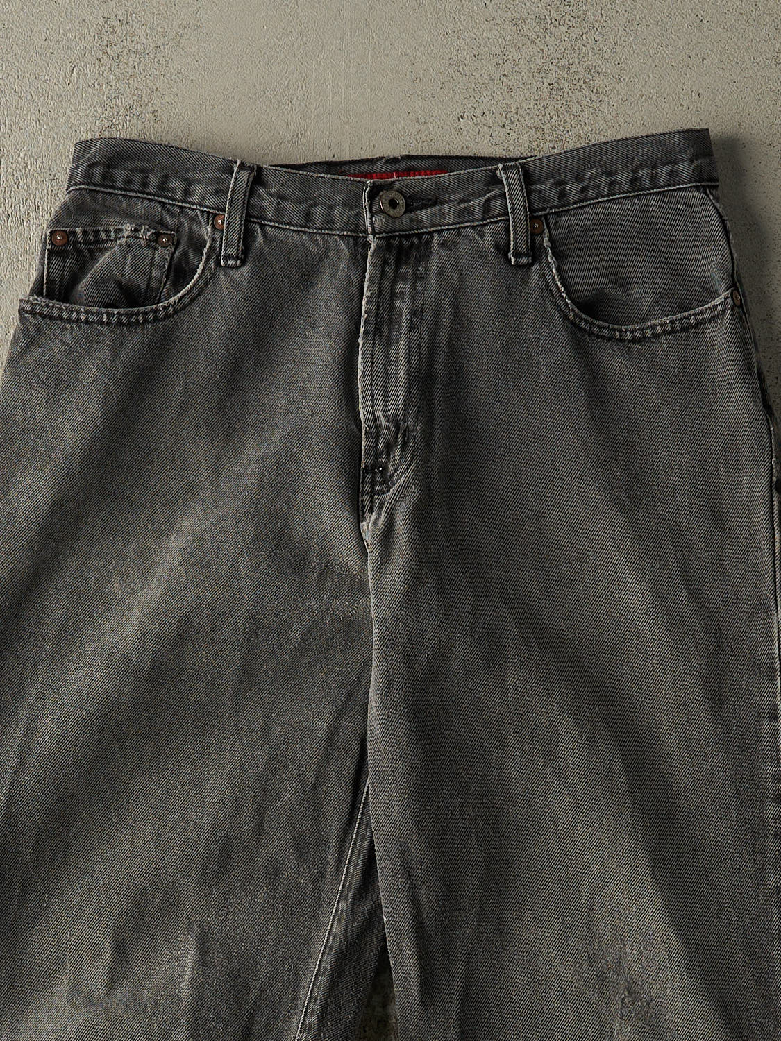 Vintage 90s Grey Guess Denim Pants (31x27) - Image 3