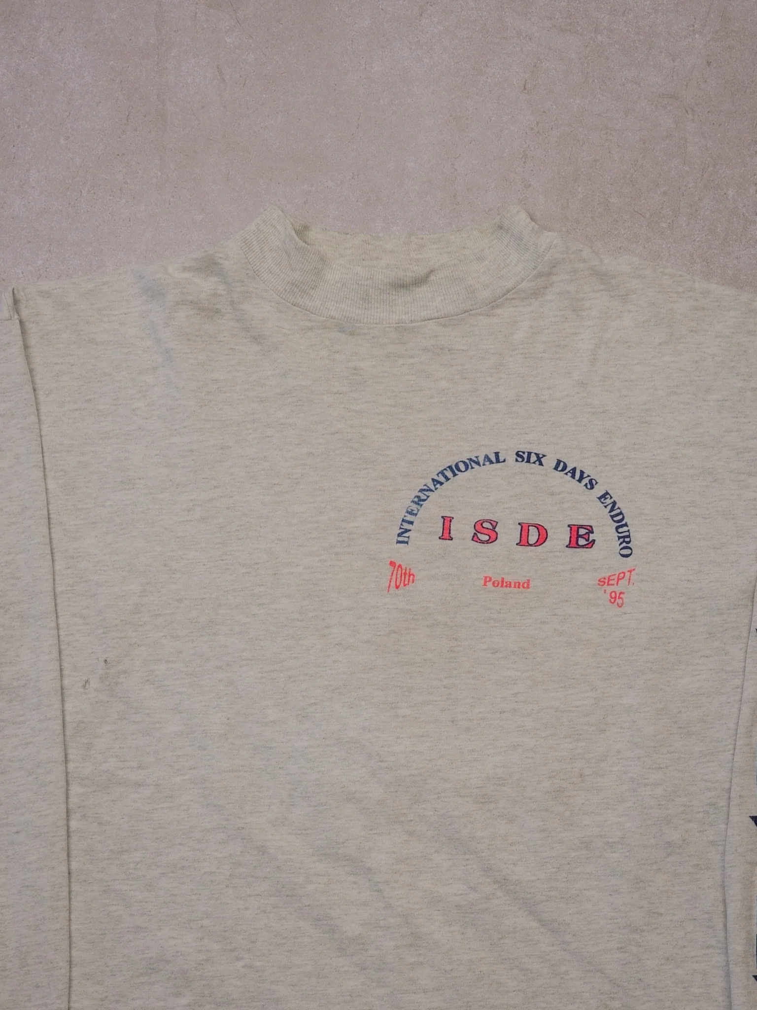Vintage 90s Grey "International Six Day Enduro" Team Canada" Longsleeve (M/L) - Image 3