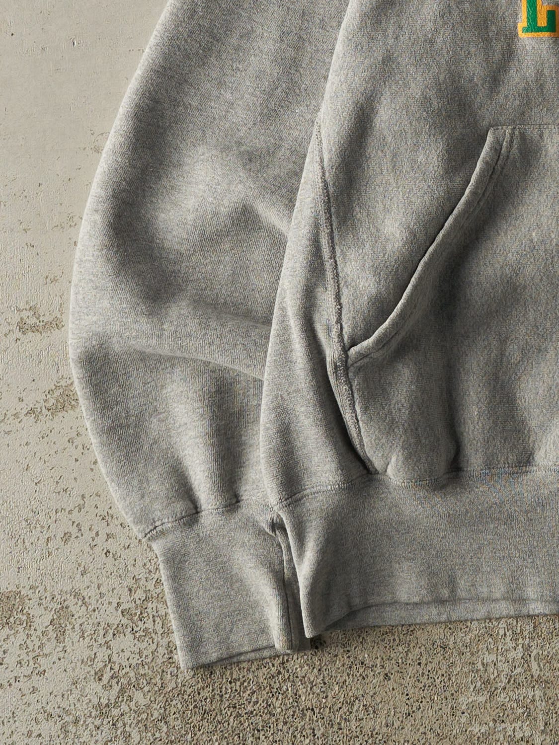 Vintage 90s Grey Lafeyette Lancers Hoodie (S/M) - Image 3