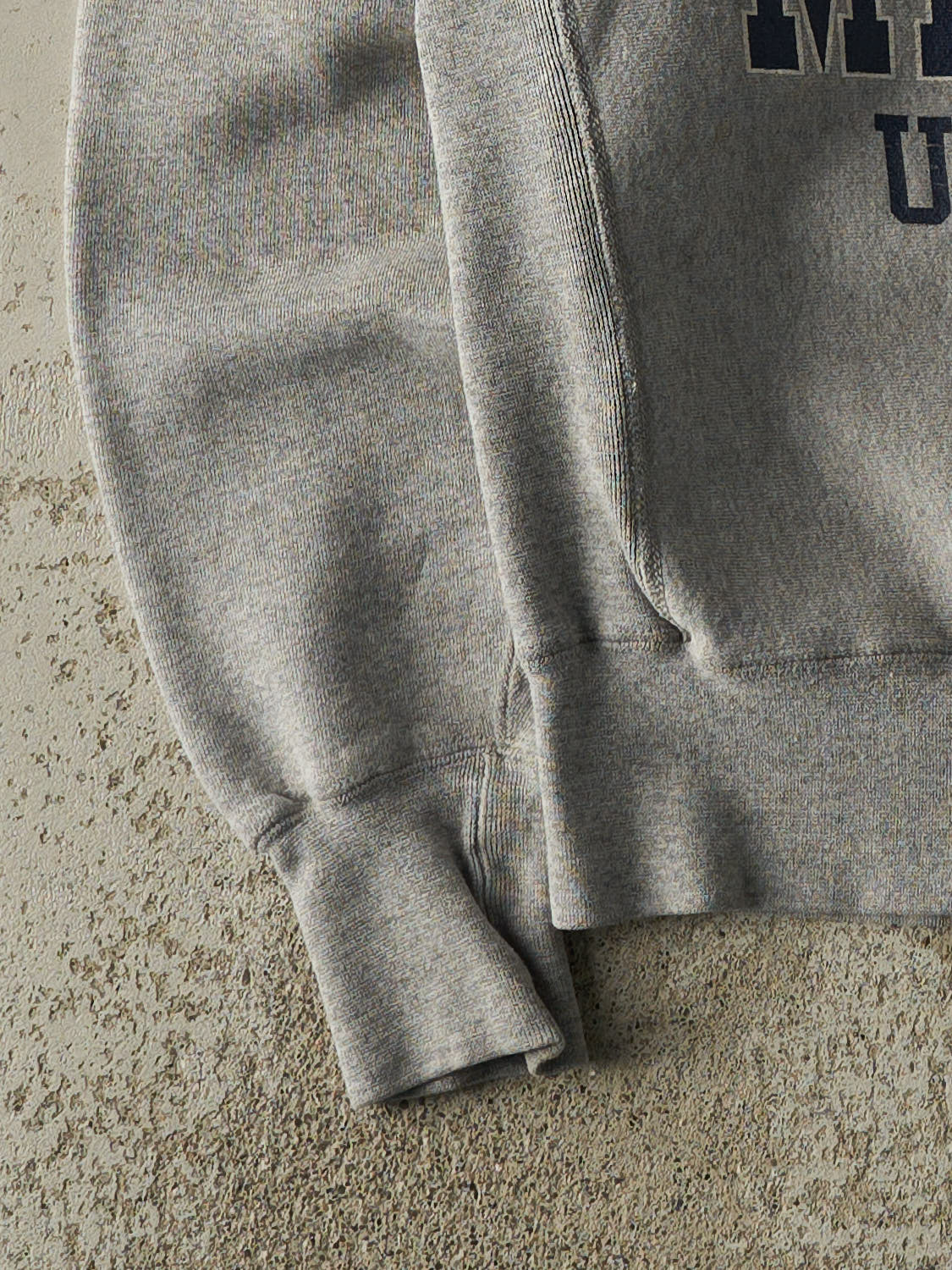 Vintage 90s Grey Western Michigan University Crewneck (S/M) - Image 3