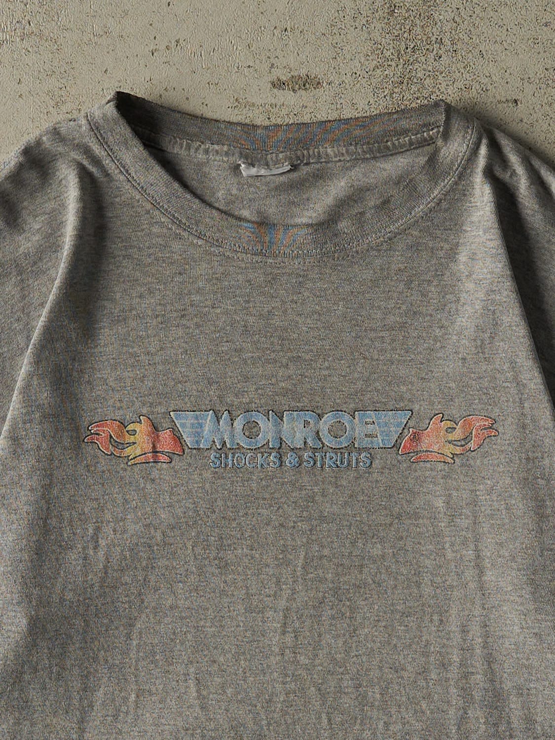 Vintage 90s Grey Monroe Shocks & Struts Tee (M) - Image 2