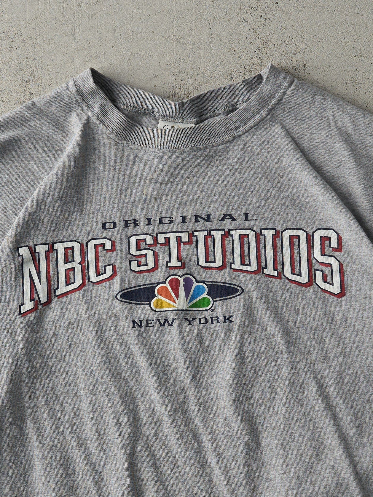 Vintage 90s Grey NBC Studios New York Tee (M/L) - Image 2