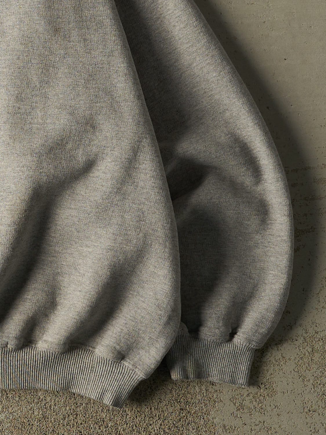 Vintage 90s Grey Nike Embroidered Swoosh Crewneck (XL/XXL) - Image 3