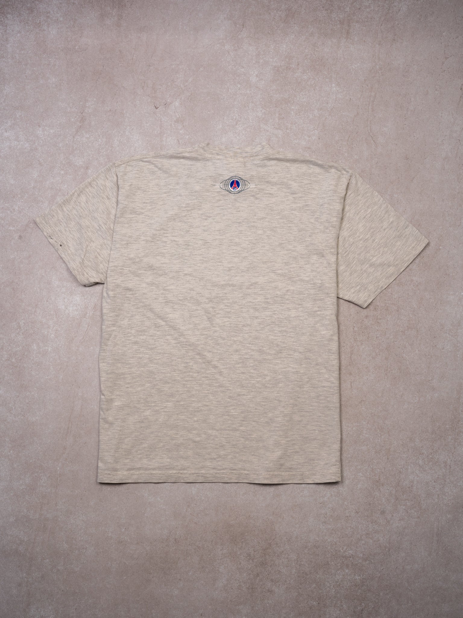 Vintage 90s Grey Nike Paris Saint-Germain Tee (M/L) - Image 4