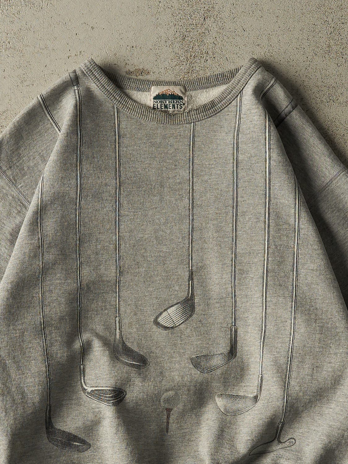Vintage 90s Grey Northern Elements Golf Crewneck (M/L) - Image 2