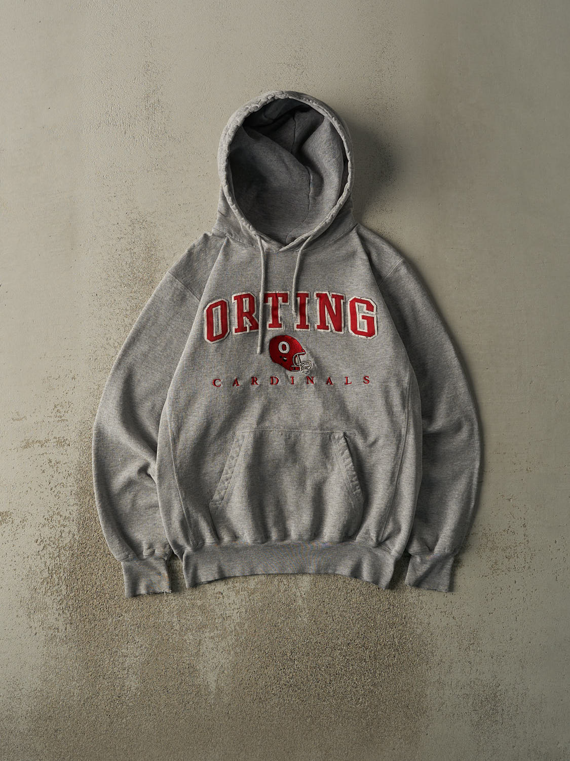 Vintage 90s Grey Orting Cardinals Embroidered Hoodie (M/L)
