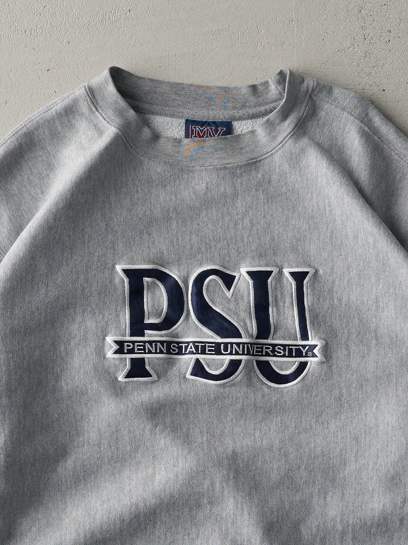 Vintage 90s Grey Penn State University Crewneck (L) - Image 2