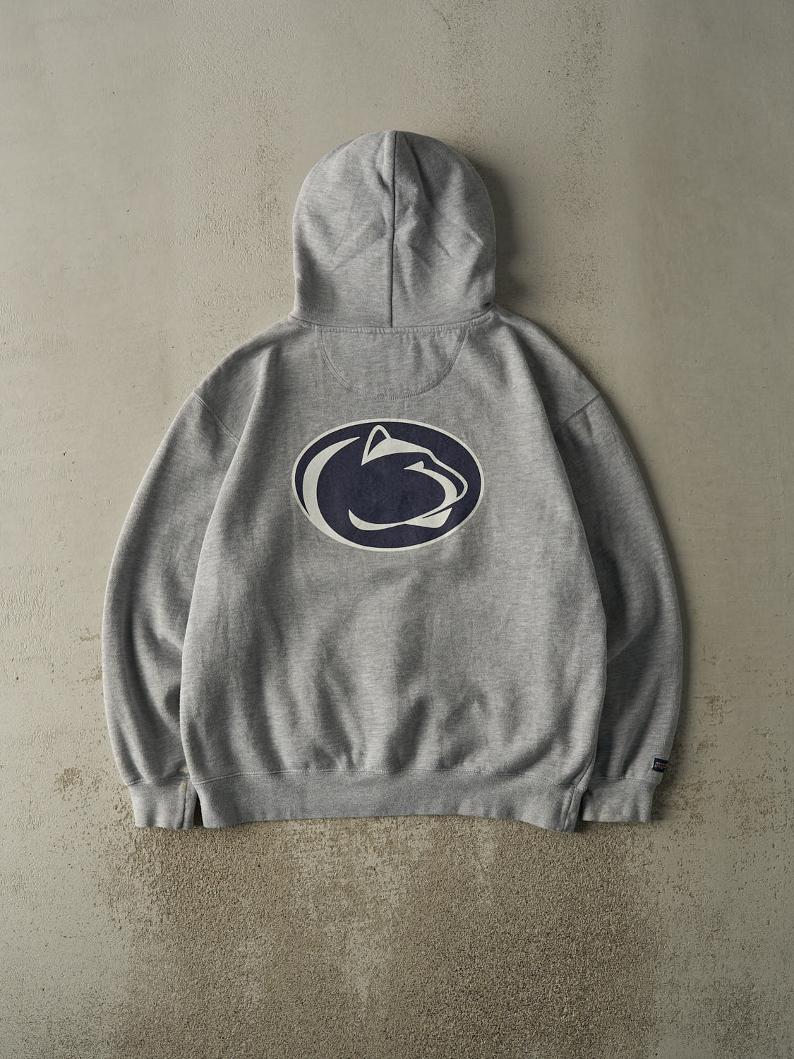 Vintage 90s Grey Penn State University Nittany Lions Hoodie (L/XL) - Image 2