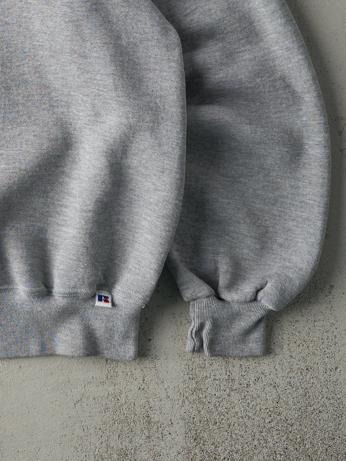Vintage 90s Grey Russell Athletic Blank Crewneck (L) - Image 3