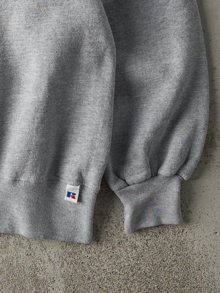 Vintage 90s Grey Russell Athletic Blank Crewneck (M/L) - Image 3