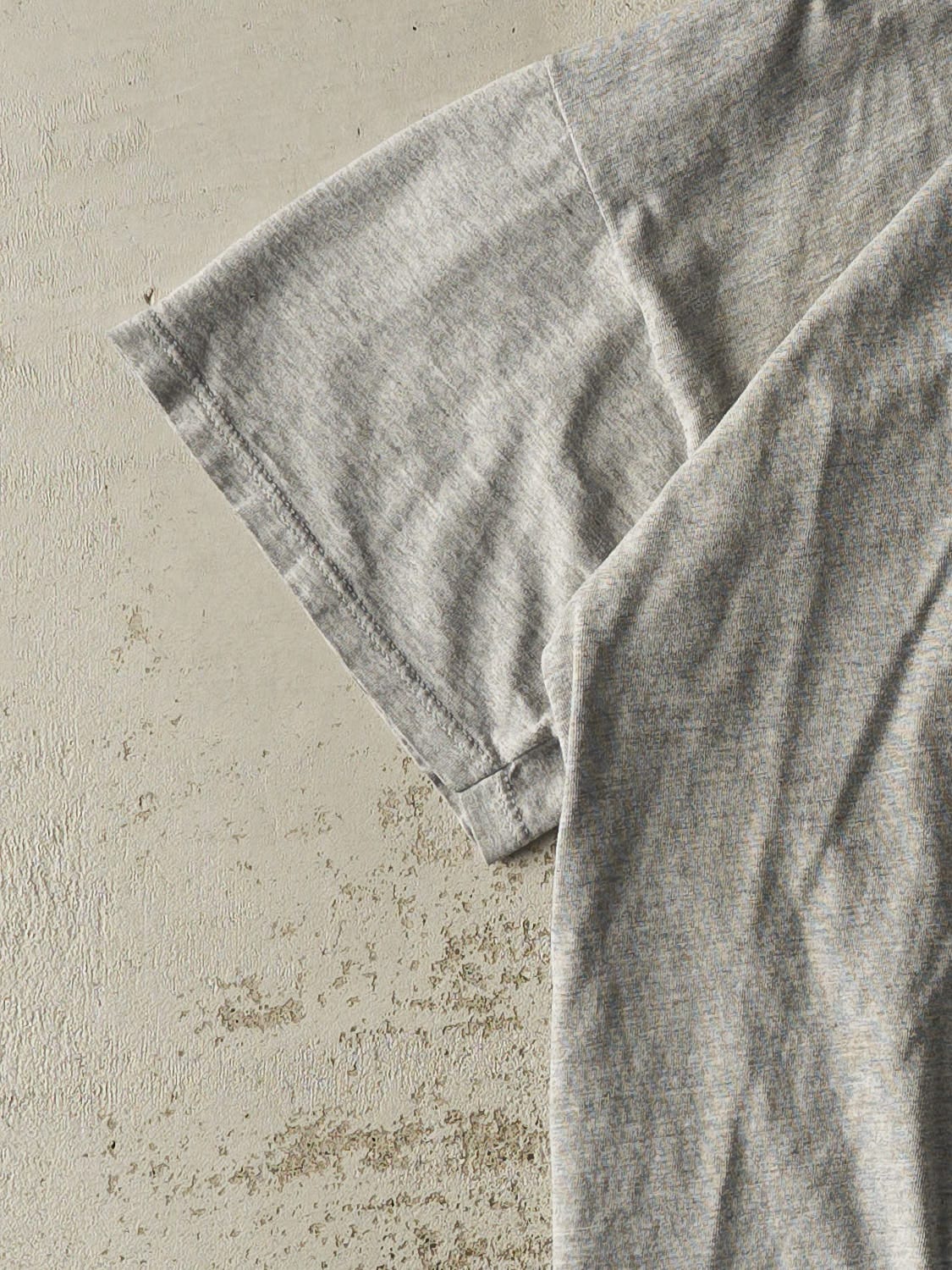 Vintage 90s Grey Russell Athletic Embroidered Tee (XL) - Image 3